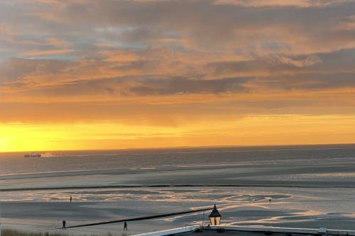 Borkum Ferienwohnung Meerblick Appartement &quot;Schöne Aussichten&quot; - Aussicht vom Balkon