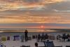 Borkum Ferienwohnung Meerblick Appartement &quot;Schöne Aussichten&quot; - Abendstimmung am Hauptstrand