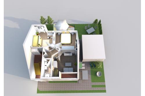 Borkum Ferienhaus Cassiopeia - Grundriss