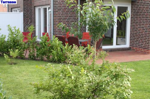 Borkum Ferienhaus Dat Rosenhuus - Terrasse Rosenhuus