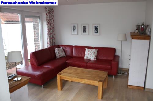 Borkum Ferienhaus Dat Rosenhuus - Sitzecke Wohnzimmer