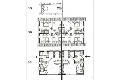 Borkum Ferienhaus Dwarslooper B - Grundriss