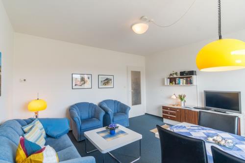 Borkum Ferienwohnung Ferienhaus Kiebitzdelle - 2 - Balkon - Ausstattung 1