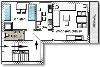 Borkum Ferienwohnung Ferienhaus Kiebitzdelle - Grundriss Wohnung 3