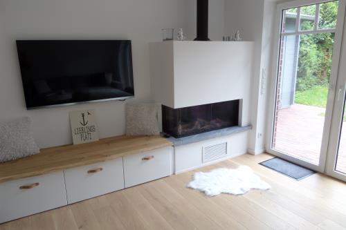 Borkum Trientjes Ferienhaus - Wohnraum