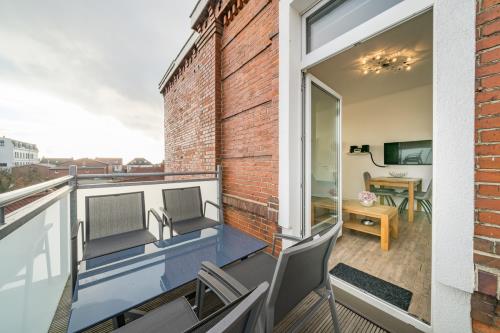 Borkum Ferienwohnung Amelie - Balkon