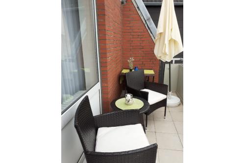 Borkum Ferienwohnung Bruns *** - Balkon