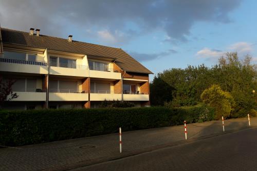 Borkum Ferienwohnung Drüen - Balkon der Ferienwohnung, hinten rechts.