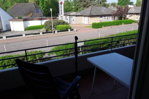 Borkum Ferienwohnung Drüen - Blick vom schönen Südbalkon