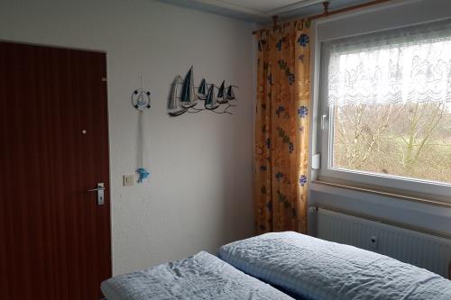 Borkum Ferienwohnung Drüen - Schlafbereich
