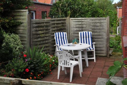 Borkum Ferienwohnung Haus Jungermann - Ferienhaus 1 - Terasse