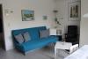 Borkum Ferienwohnung Borkum - Schlafcouch im Wohnzimmer