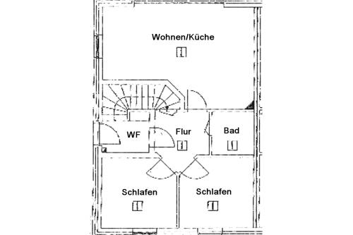 Borkum Ferienwohnung Holzke - Grundriss