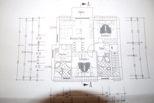 Borkum Ferienwohnung Inseltraum - Grundriss