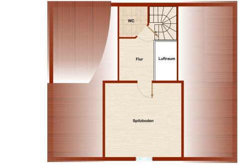 Borkum Ferienwohnung Kleiner Heuler - Grundriss