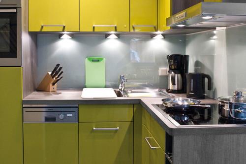 Borkum Ferienwohnung Leuchtbake - Küchenzeile