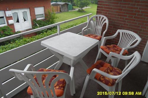 Borkum Ferienwohnung Monasteria am Südstrand - Der Balkon