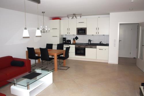 Borkum Ferienwohnung Moosdünen - Küche / Wohn-Essbereich