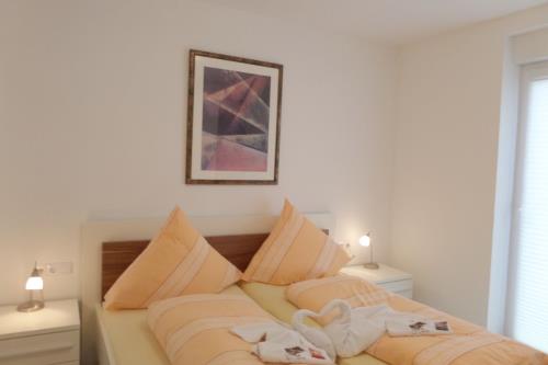 Borkum Ferienwohnung Moosdünen - Moosdünen - ID 13500 - Schlafzimmer mit Doppelbett
