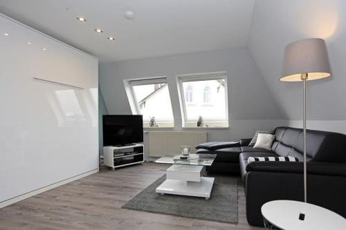 Borkum Ferienwohnung FeWo Panorama Ausblick im Strandhus - Wohn-Kombizimmer