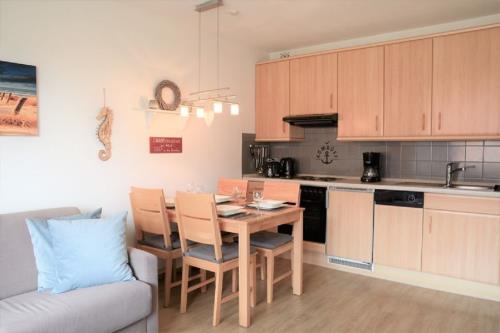 Borkum Ferienwohnung Sanddorn-Koje Nord - Wohn/Essbereich