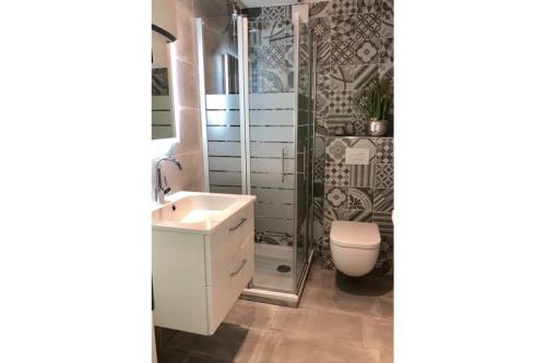 Borkum Ferienwohnung Sanddorn-Koje Nord - Modernes Duschbad