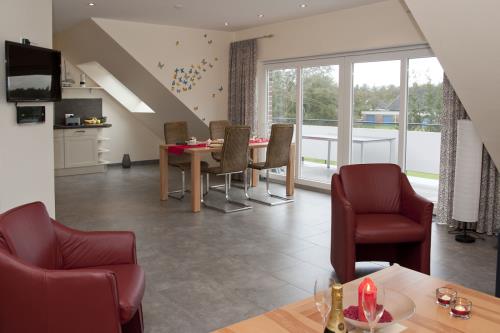 Borkum Ferienwohnung Schöne Aussicht Borkum - gemütlicher wohn essbereich