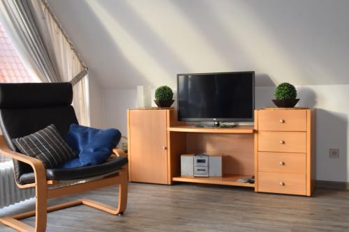 Borkum Ferienwohnung Scholle, Mövennest II - Wohnraum