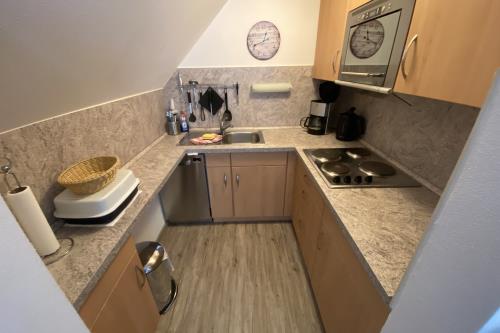 Borkum Ferienwohnung Scholle, Mövennest II - Küche