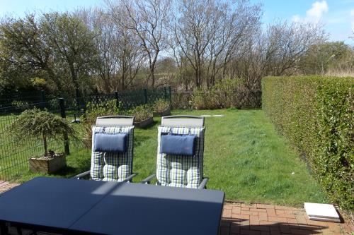 Borkum Ferienwohnung Schwanette - Terrasse/Garten