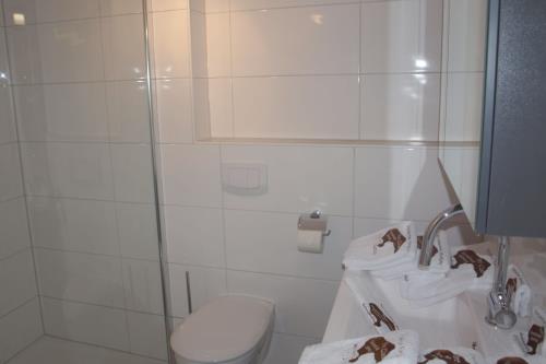 Borkum Ferienwohnung Steife Brise - Badezimmer