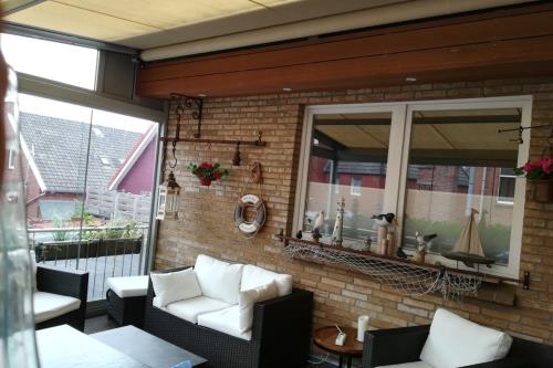 Borkum Ferienwohnung Steife Brise - Terrasse