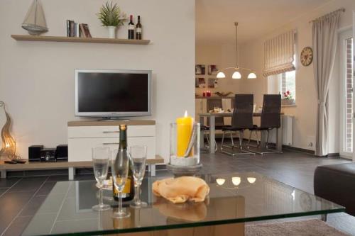 Borkum Ferienwohnung Strandkoje - schöner wohnbereich