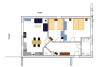 Borkum Ferienwohnung Strandnest - Grundriss