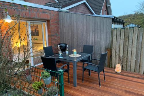 Borkum Ferienwohnung Südperle - Terrasse