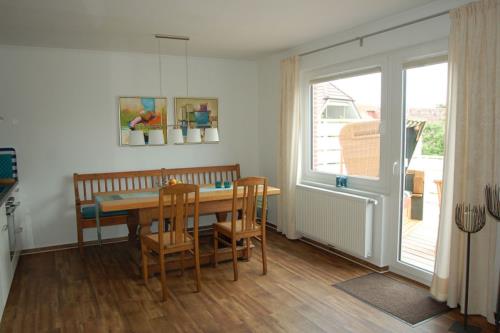 Borkum Ferienwohnung Windfee - blick vom sofa