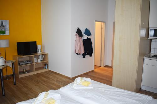 Borkum Ferienwohnung Haus Posthus - Appartement 103 - Blick durch App. 103