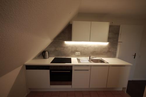 Borkum Ferienwohnungen Riegenhagen - OG - Küchenbereich