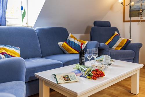 Borkum Ferienwohnung Haus Leuchtturmkieker - Trientje - Wohnbereich