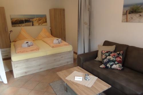 Borkum Ferienwohnung Haus Münsterland Whg.2/EG - Wohn/Schlafbereich