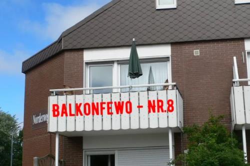 Borkum Haus Norderoog Ferienwohnungen Hindenburgstraße 56 - Whg.8 mit Balkon vom Haus Norderoog