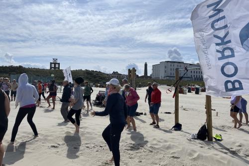Borkum Ferienwohnung Haus Norderoog - Sport am Strand