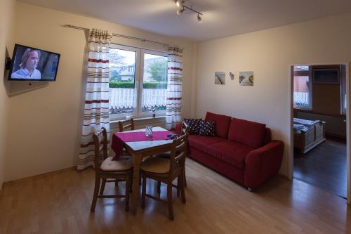 Borkum Ferienwohnung Haus Pop - FW Inselstern 70qm - 50qm Wohnzimmer 