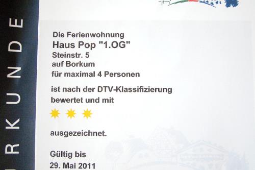 Borkum Ferienwohnung Haus Pop - FW Kleine Möwe 38qm - Ausstattung 7