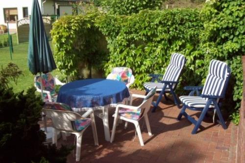 Borkum Ferienwohnung Haus Regina - Terrasse