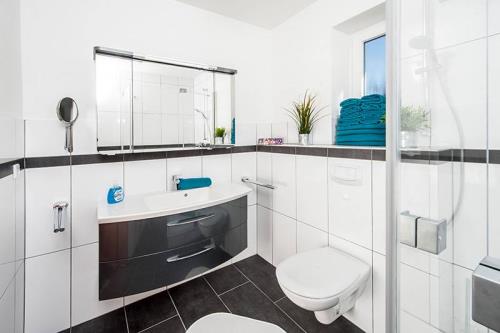 Borkum Ferienwohnung Haus Schwalbennest - Amke - Bad