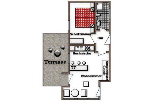 Borkum Ferienwohnung Haus Silke - 1 - Ausstattung 7
