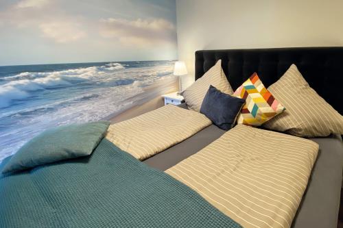 Borkum Ferienwohnung Haus Windröschen - App. 10 - Appartement 10 • Schlaf 1 180 x 200 Bett