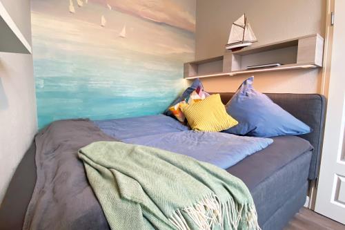 Borkum Ferienwohnung Haus Windröschen - App. 3 - Appartement 3 • Schlaf 2 160 x 200 Bett