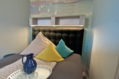 Borkum Ferienwohnung Haus Windröschen - App. 4 - Appartement 4 · Schlaf 160 x 200 Bett